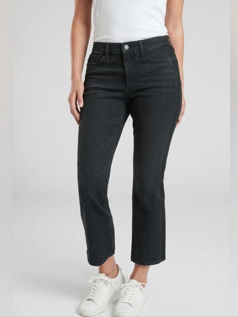 Athleta Sculpttek High Rise Crop Kick jeans